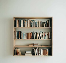 Bookshelf for advertisements