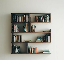 Bookshelf for advertisements