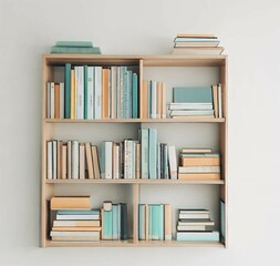 Bookshelf for advertisements
