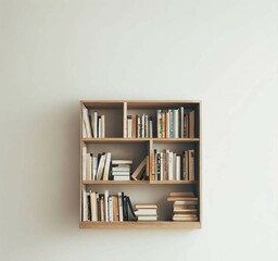 Bookshelf for advertisements