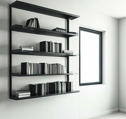 Bookshelf for advertisements