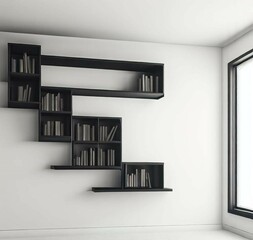 Bookshelf for advertisements