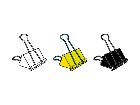 Binder Clip Clipart SVG Cut File | Binder Clip SVG | School Supplies Svg | Work Paperclip Svg | Paperclip Svg | Bulldog Clip