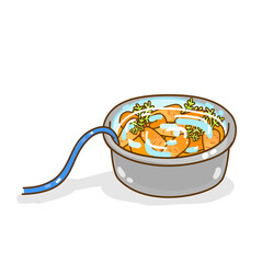 Set carrot on background vector.