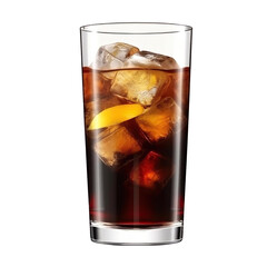 cuba libre rum and coke on transparent background, Generative ai