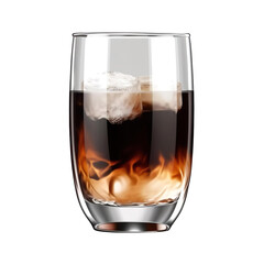 White Russian cocktail on transparent background, Generative ai