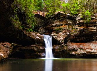 Upper Falls at Hocking Hills State Park.