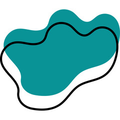 Abstract Green Shape