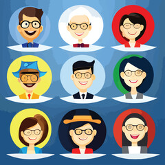 cartoon characters vector design 