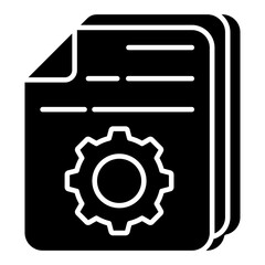 Fototapeta premium A unique design icon of file setting 
