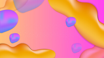Vector gradient colorful colourful fluid shapes background