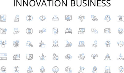 Innovation business line icons collection. Chronology, Schedule, Moment, Day, Hour, Minute, Second vector and linear illustration. Deadline,Stopwatch,Duration outline signs set