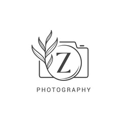 Modern Aesthetic Vector Photography Logo Z