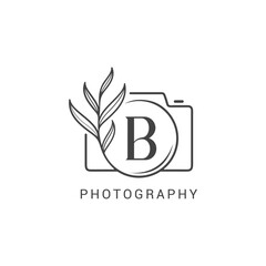 Modern Aesthetic Vector Photography Logo B