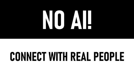Message that express opposition to artificial intelligence 