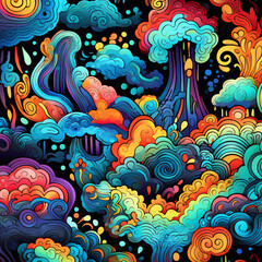 Generative Clipart Patterns to Transport You