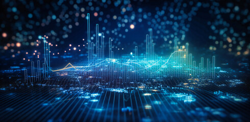 financial chart with business and accounting on background