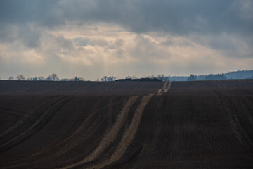 landscape with a farm