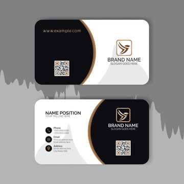 Minimal business card print template design