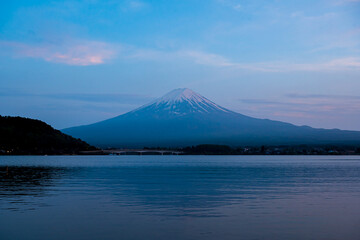 Obraz premium Mt Fuji at Kawaguchiko lake in Japan. Mt Fuji is the highest mountain in Japan.