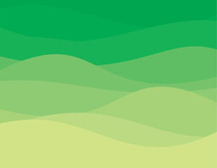 Green waves pattern. Summer lake wave, water flow abstract vector seamless background