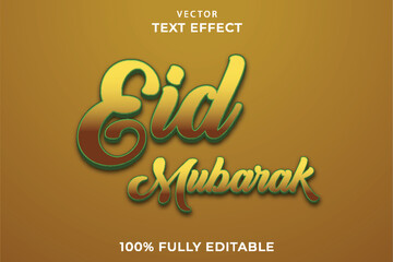 Eid Mubarak 3d editable text effect 