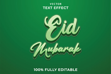 Eid Mubarak 3d editable text effect 
