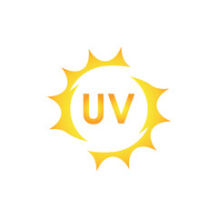 UV Protection Vector Icon, Ultraviolet Logo
