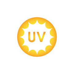 UV Protection Vector Icon, Ultraviolet Logo
