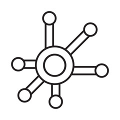 Fototapeta premium Network Icon Design
