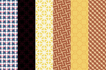 Seamlessly pattern. Symmetric abstract wallpaper. Digital paper, textile print. Vector illustration.