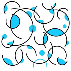 Flat background illustration, modern template, minimal curved design, geometric graphic element, place for text, modern abstract cover set, minimal cover design. Colorful geometric background, vector 