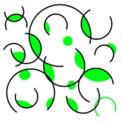 Flat background illustration, modern template, minimal curved design, geometric graphic element, place for text, modern abstract cover set, minimal cover design. Colorful geometric background, vector 