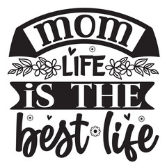 Naklejka premium Happy Mother's Day typography shirt design for mother lover mom mommy mama Handmade calligraphy vector illustration Silhouette