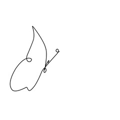 Butterfly Continuous Line 