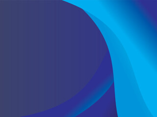 Paper layer circle blue abstract background. Curves and lines