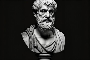 Fototapeta premium Bust of Aristotle philosopher of Ancient Greece