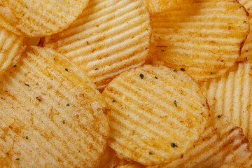 Lots of potato chips, texture