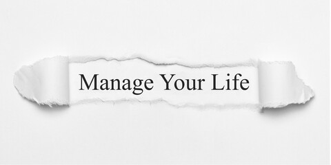 Obraz premium Manage Your Life 
