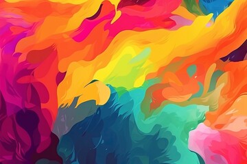 colorful low detailed background, watercolor background. Generative AI