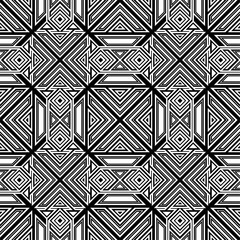 Vector seamless pattern. Modern stylish texture. Monochrome, linear abstract background.