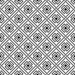 Vector seamless pattern. Modern stylish texture. Monochrome, linear abstract background.