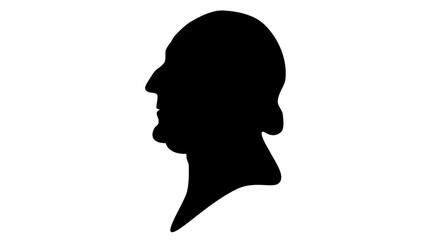 Gioachino Rossini silhouette