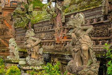 Fototapeta na wymiar The exquisite beauty of the Batuan temple (Pura Puseh Batuan), 10th c., Ubud, Bali, Indonesia
