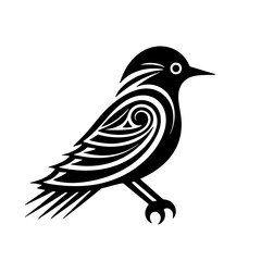 Bird symbol, vector, low points, one color, icon, logo