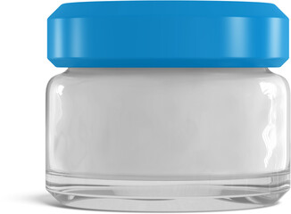 Cosmetic Cream Jar Isolated 3D Rendering