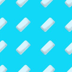 chewing gum seamless pattern, hygiene teeth, chewing gum background, flat design