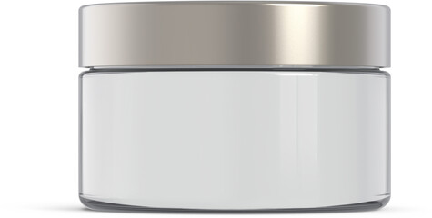 Cosmetic Cream Jar Isolated 3D Rendering