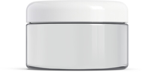 Cosmetic Cream Jar Isolated 3D Rendering