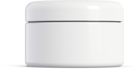 Cosmetic Cream Jar Isolated 3D Rendering